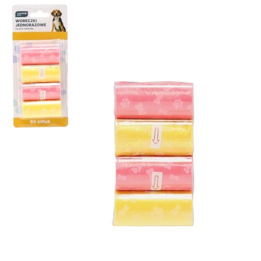 Kutyaürülék-gyűjtő zacskók, 80 db