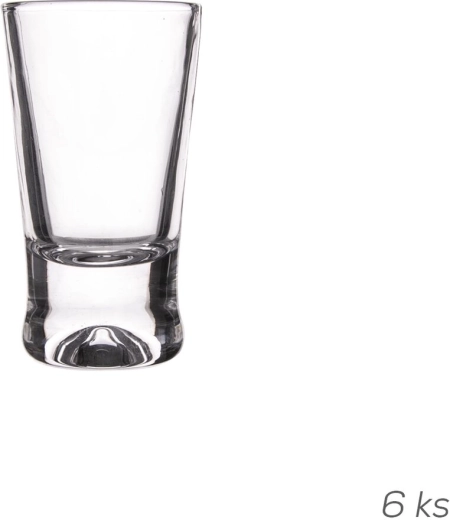 Glas üveg felespoharak 0,025 l (6 db)