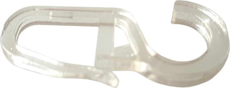 Átlátszó nagy függönykampók (10 db)