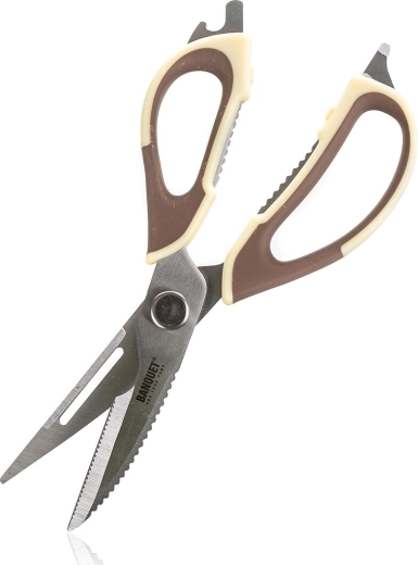 Univerzális szétszedhető konyhai olló 22,5 cm bézs–barna