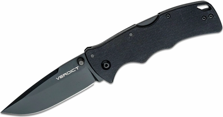 Cold Steel Verdict spear point összecsukható kés 7,6 cm fekete G10