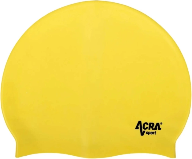 Acra sárga szilikon úszósapka – 1 db