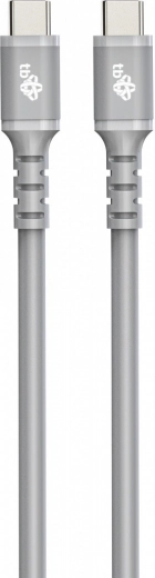 Szilikon USB C - USB C kábel 1m szürke