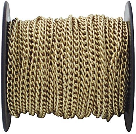 G70/1 sárgaréz bevonatú lánc 25 m