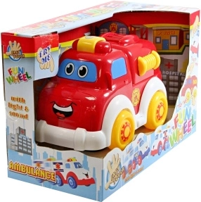 Elemes tűzoltóautó fénnyel és hangokkal