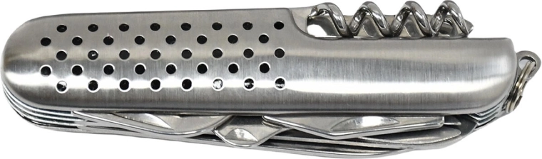 Rozsdamentes acélból készült, összecsukható multifunkciós kés, 9 funkció