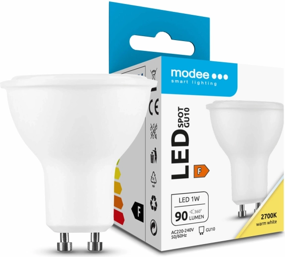 LED spotlámpa GU10 1 W 2700 K 90 lm Modee Lighting