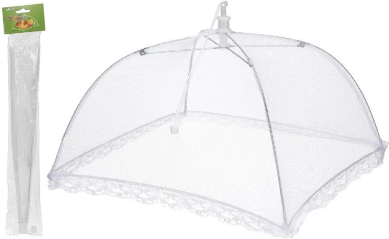 Összecsukható ételtakaró 30 cm – fehér