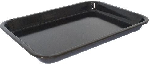 Zománcozott tepsi 44,5 × 32,5 × 4 cm, fekete