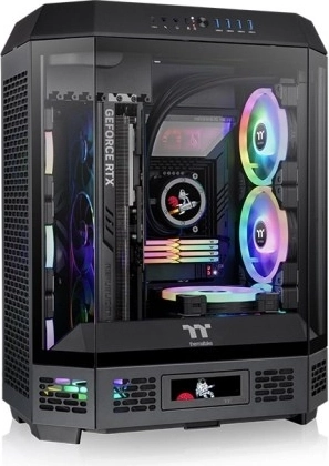 Thermaltake The Tower 600 TG fekete számítógépház