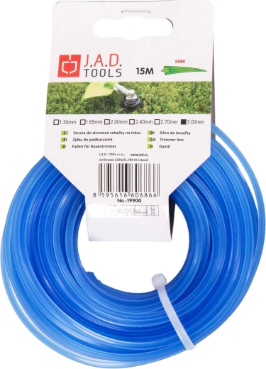 Csillag profilú damil fűkaszához 1,3 mm, 15 m