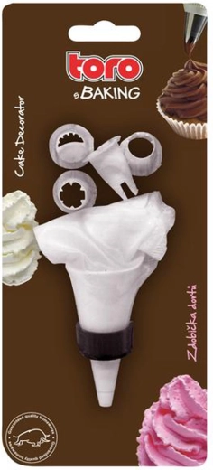 TORO textil habzsák 4 fúvókával tortákhoz