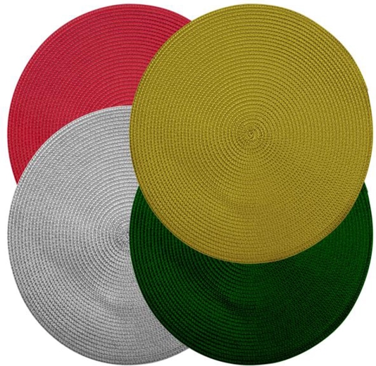 Szövött TORO alátét 36 cm – színmix