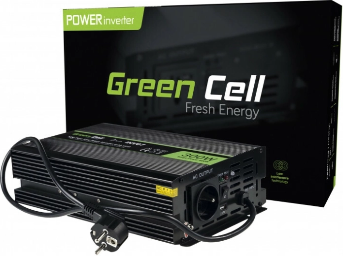 GREEN CELL INV07 300 W UPS-es feszültségátalakító