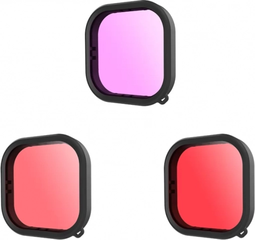 Telesin vízálló szűrőkészlet GoPro Hero 9 / Hero 10 / Hero 11 / Hero 12 kamerákhoz (GP-FLT-904)