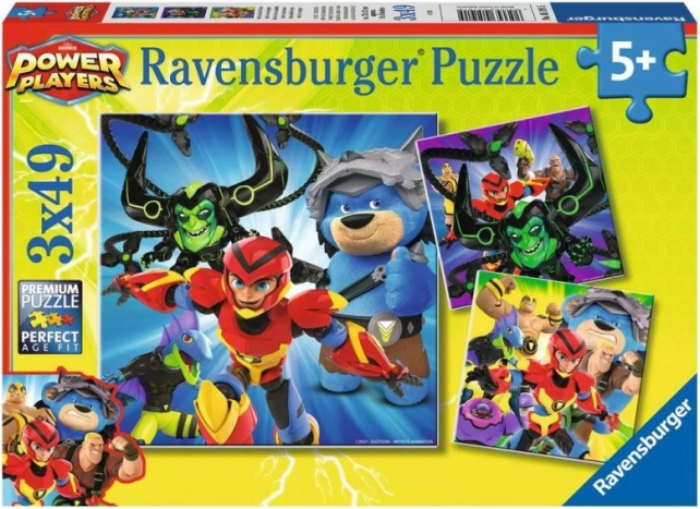 Ravensburger puzzle Power Players 3×49 darab