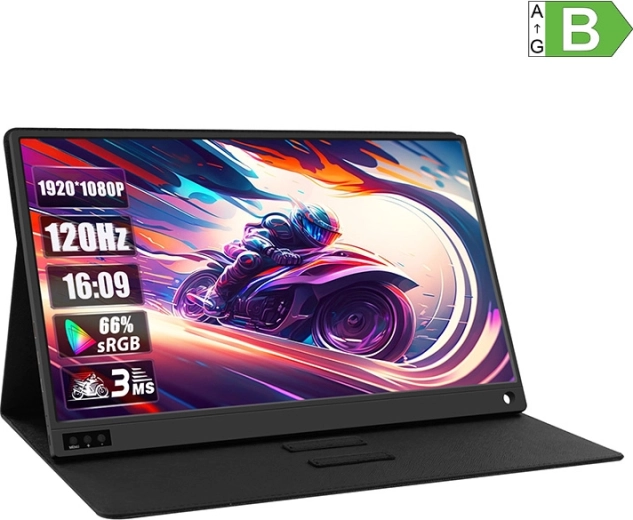 Zeuslap hordozható monitor P15A 15,6" Full HD 120 Hz