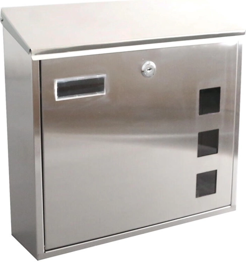 Rozsdamentes postaláda 350 × 330 × 110 mm