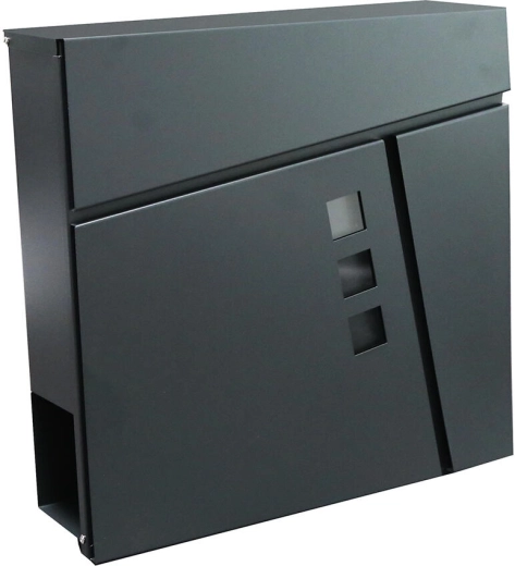 TILES antracit levélszekrény 370 × 370 × 105 mm