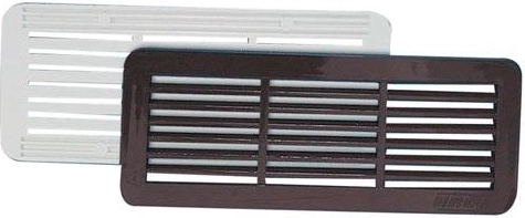 Szellőzőrács fedéllel 150 × 60 mm, fehér, 2 db