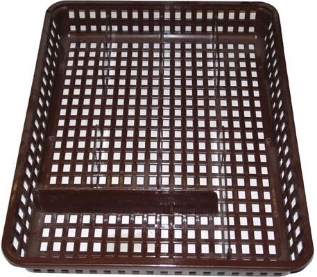 Széles evőeszköztartó fiókba 35 × 26 × 4,5 cm, barna műanyag