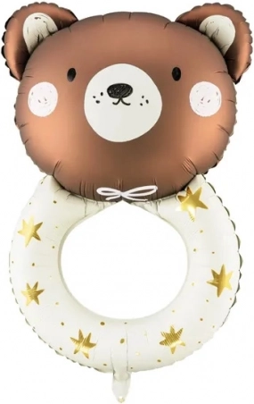 Fólia lufi csörgő mackó