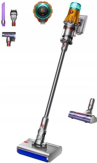 Dyson V12s Detect Slim Submarine vezeték nélküli állóporszívó sárga/nikkel