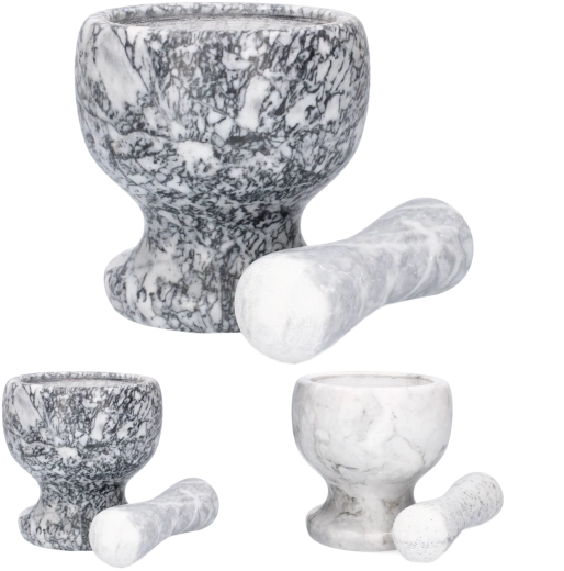 Márvány mozsár 12,5 × 12,5 cm fehér