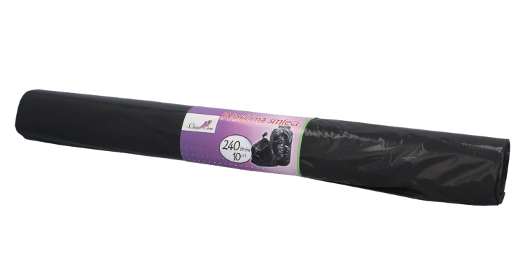 Extra erős szemeteszsákok 240 l, fekete, 10 db