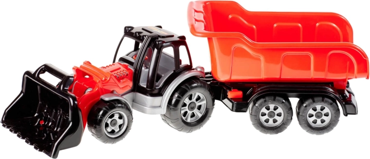 Traktor rakodóval és pótkocsival MAX