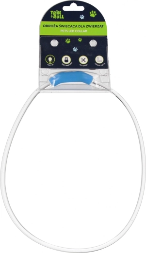 Világító LED-nyakörv kutyák és macskák számára USB-töltéssel