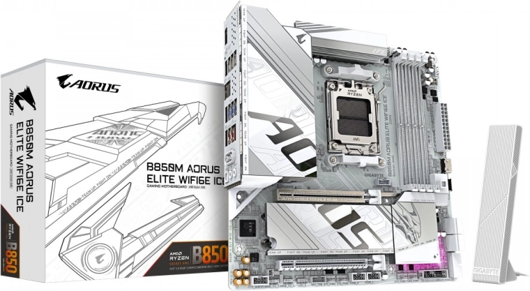 Gigabyte AORUS B850M elite WiFi 6E ICE mATX alaplap (AM5)