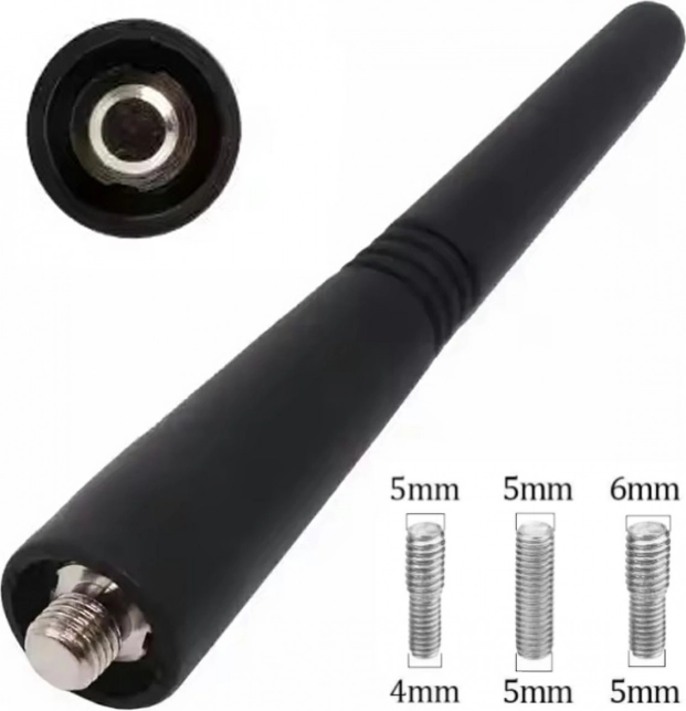 Autós antenna AM-FM 9cm fekete