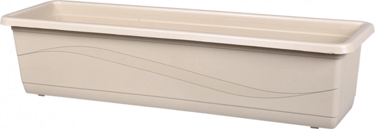 Lobelia Modern műanyag balkonláda 40 cm, világosbarna