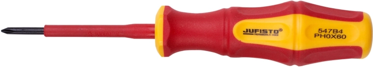 Szigetelt keresztfejű csavarhúzó PH0 3×60 mm