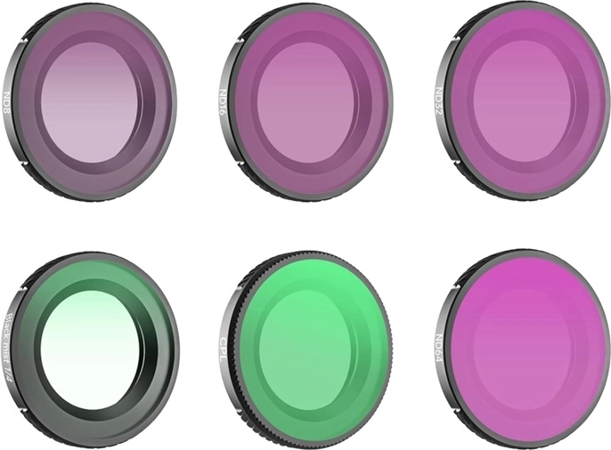 Sunnylife 6 darabos szűrőkészlet DJI Osmo Nano-hoz – 1/4 Black Mist, CPL, ND8, ND16, ND32, ND64