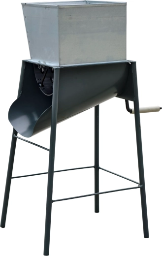 kézi takarmányrépa-szeletelő acéldobbal, Huka