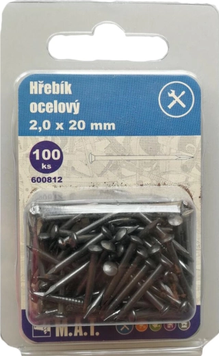 Acél szögek 20 × 2,0 mm (100 db)