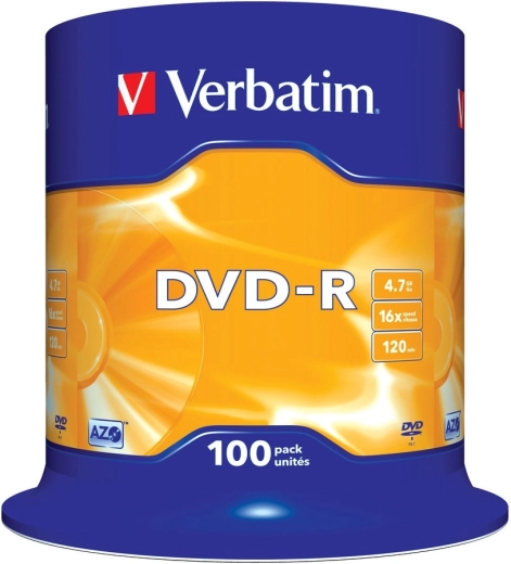 Verbatim DVD-R Matt Silver 4,7 GB 16x - 100 db