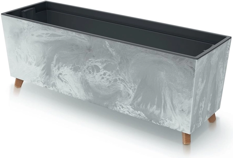 Urbi Case virágláda betonhatással 77 cm lábakkal