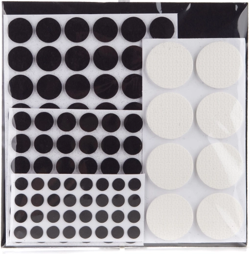 Filc védő alátétek bútorokhoz – méret- és színmix, 125 db