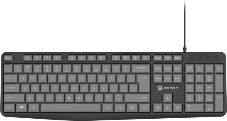Natec Nautilus US Slim fekete-szürke billentyűzet