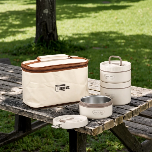 LunchBox 4 darabos szigetelt ételtároló edénykészlet
