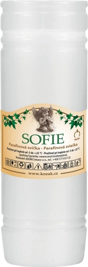 Pót temetői gyertya 18 cm, fehér, paraffin