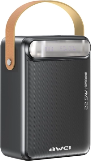 Awei P102K powerbank 80 000 mAh kapacitással és 22,5 W-os gyorstöltéssel