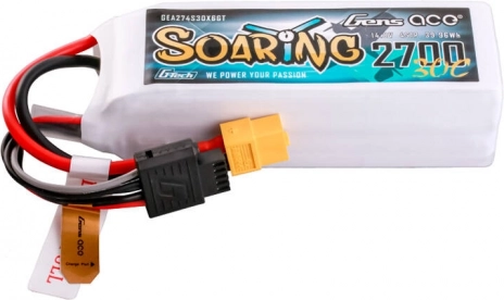 Gens Ace G‑Tech Soaring 2700 mAh 14,8 V 30C 4S LiPo XT60 csatlakozóval