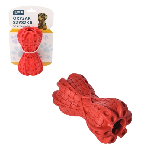 Kúpalakú kutyarágójáték jutalomfalat-tartó rekesszel