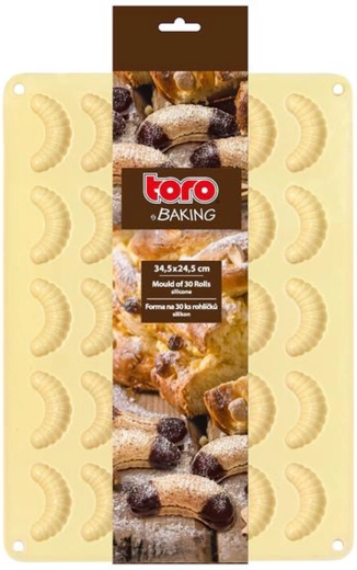 TORO szilikon forma vaníliás kiflikhez, 30 db