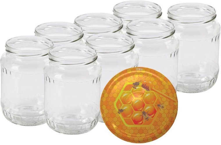 720 ml-es befőttesüveg TWIST 82 MED tetővel, 8 db