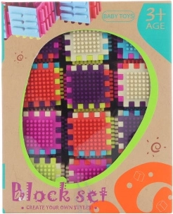 Műanyag építőkockák gyerekeknek 3+ – 24 darab